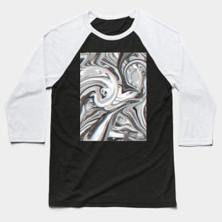 Marble Glitch Pattern Baseball T-Shirt